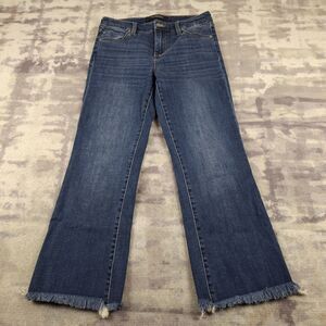 Liverpool Los Angeles Hannah Crop Flare Jeans Womens 4 27 Dark Wash Stretch